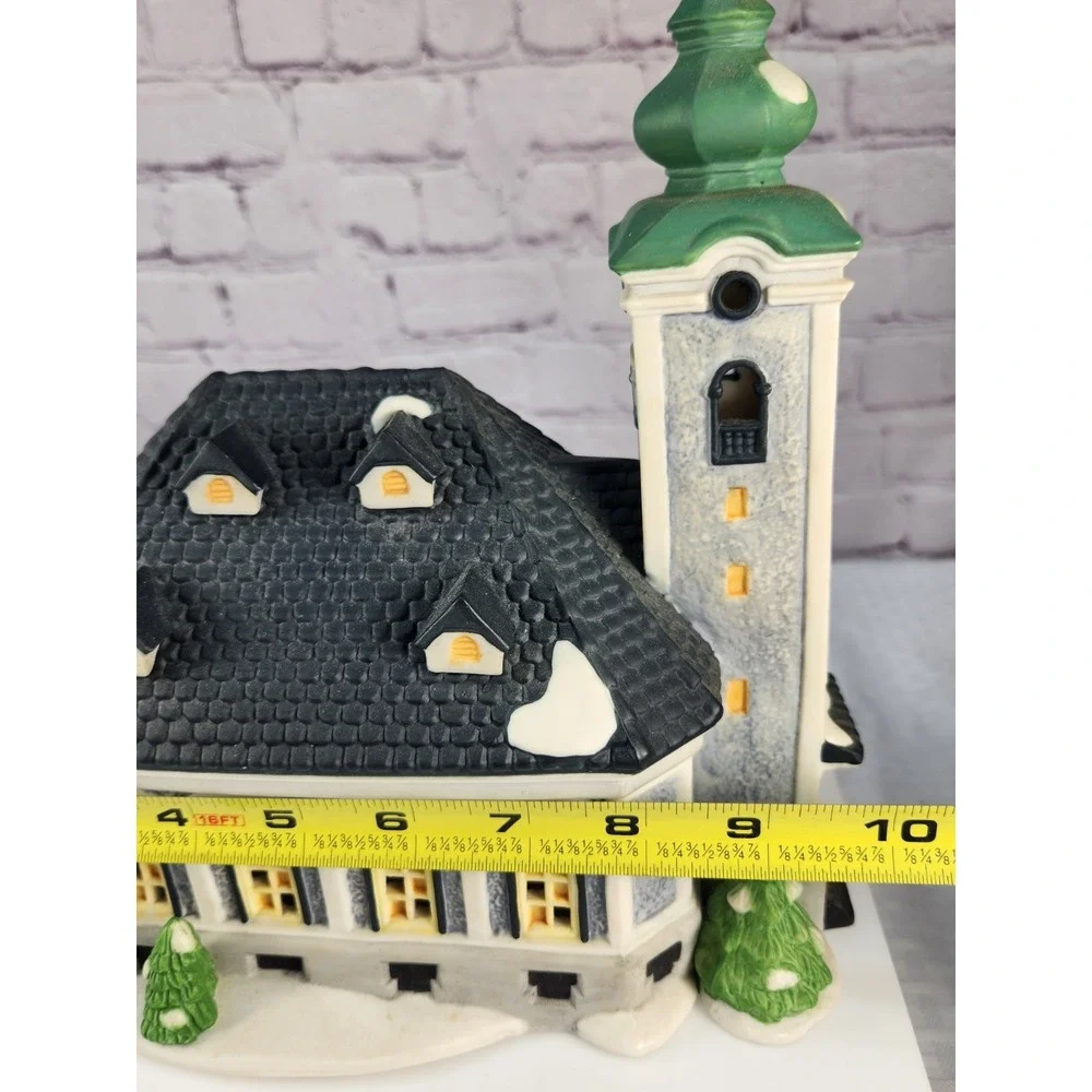 Department 56 Alpine Village Series St. Nikolaus Kirche Church With Box